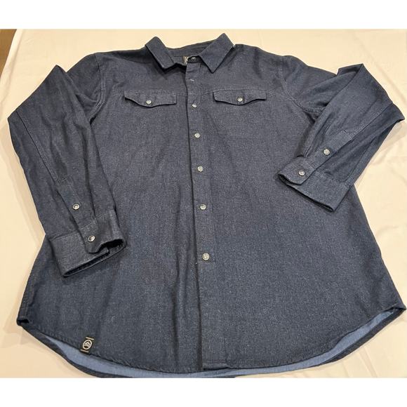 Stormtech performance men denim snap button - Picture 2 of 6